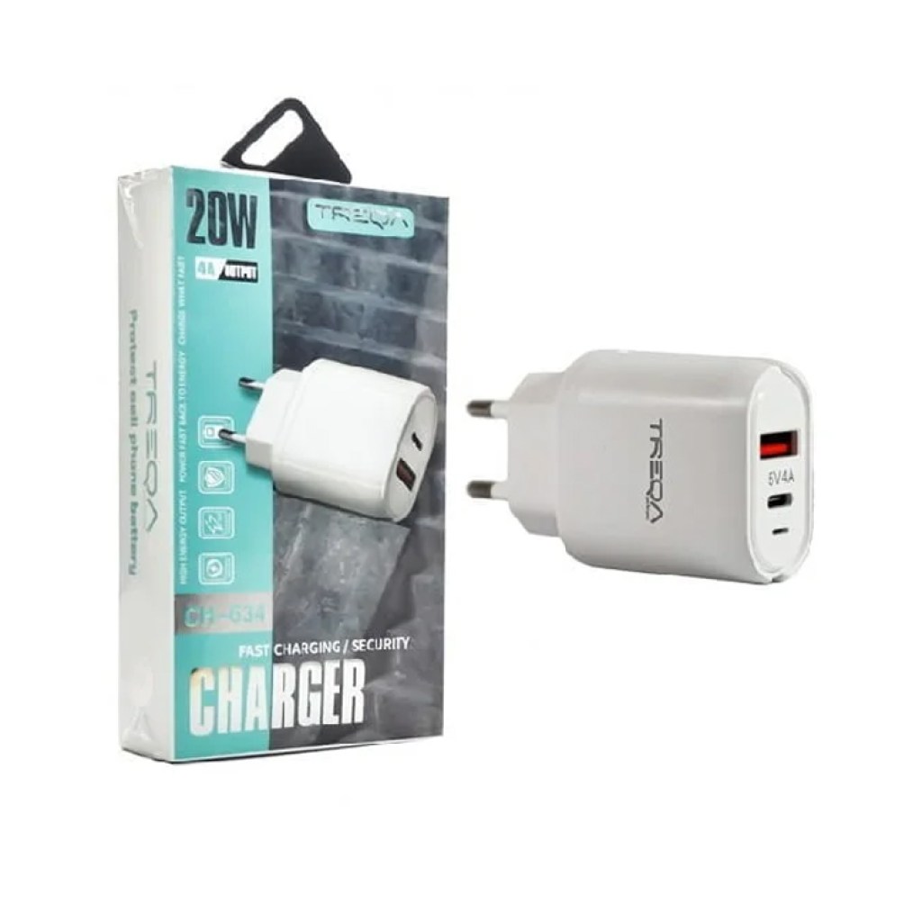 γρήγορος-φορτιστής-4α-20w-με-type-c-και-usb-ch-634-fast-charger-security-treqa
